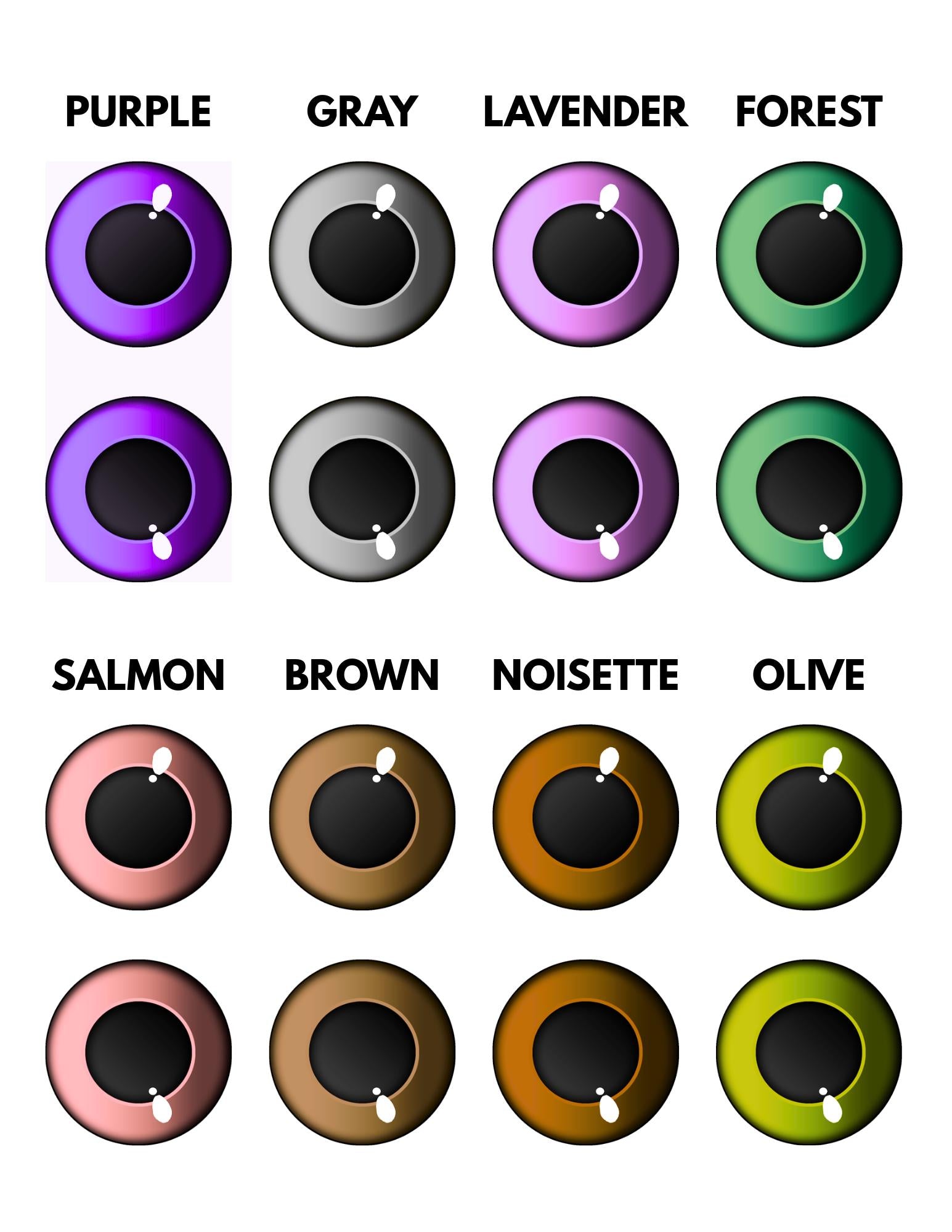 Fursuit eyes - 12 Colors // Sublimated PVC mesh