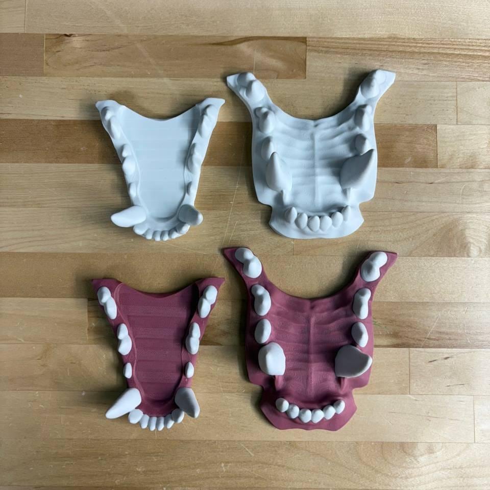 Fursuit Canine Jawset 3D-printed PLA
