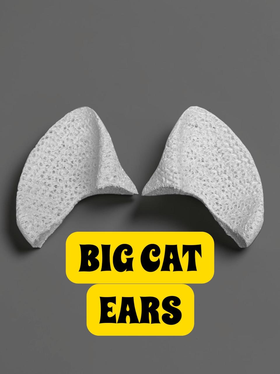 Big Cat TPU Ears For Fursuit