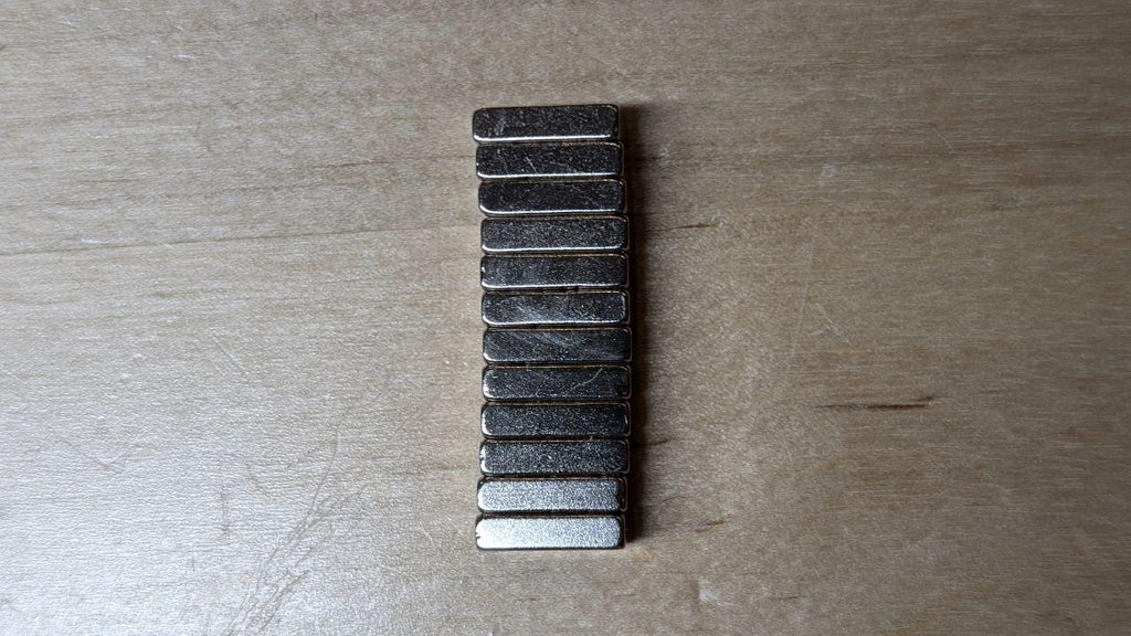 12 pcs - N52 Magnets 6x3x1.5mm for fursuits eyelids and crafts