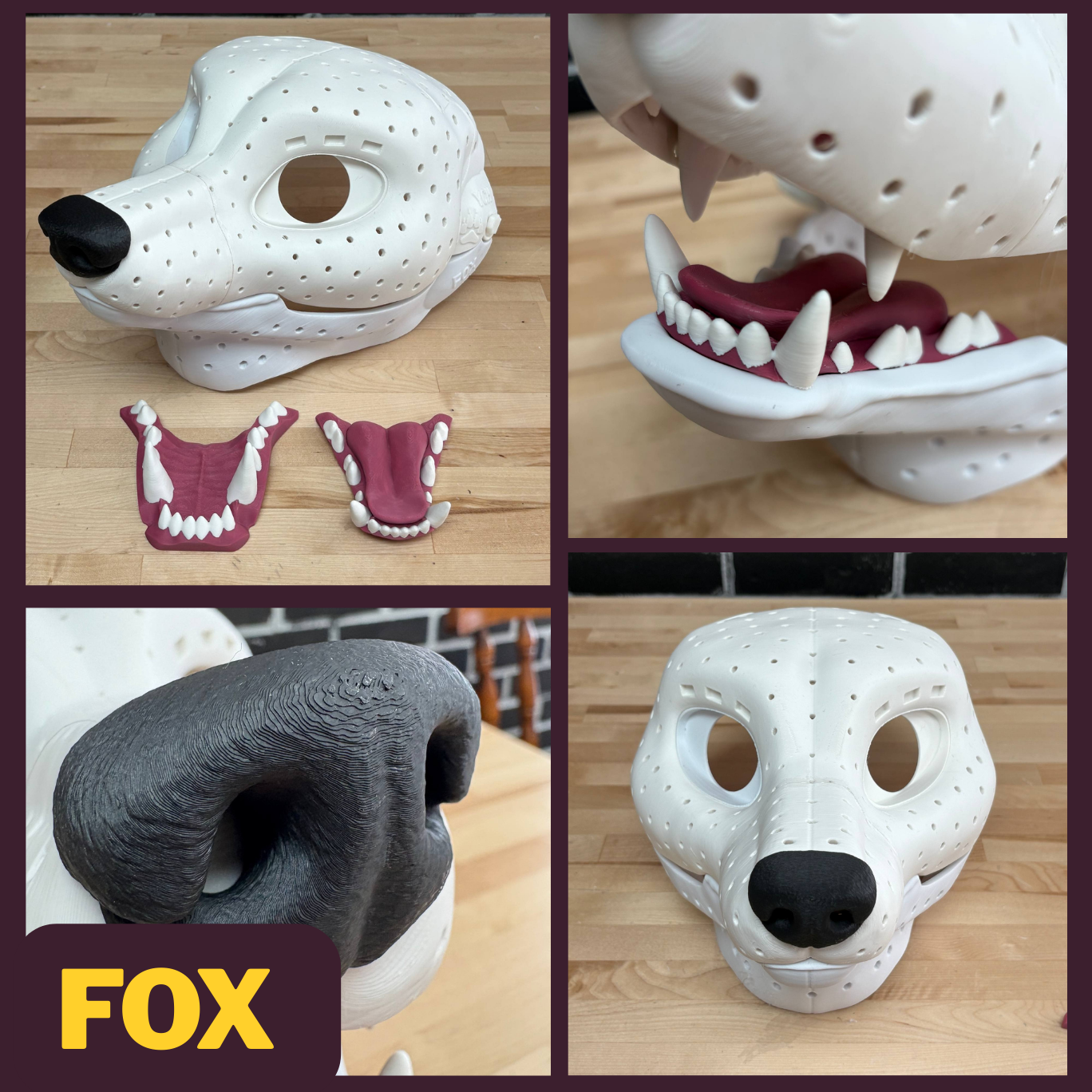 Fox Fursuit Headbase Kit with moving jaw