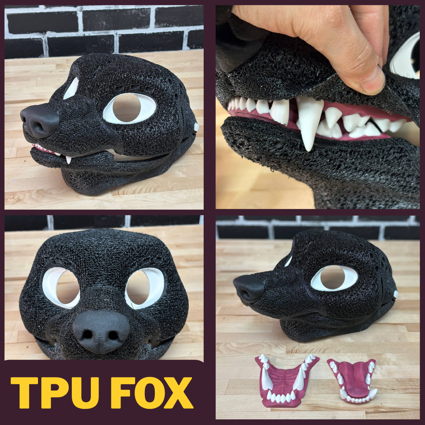 Fox TPU Fursuit Headbase