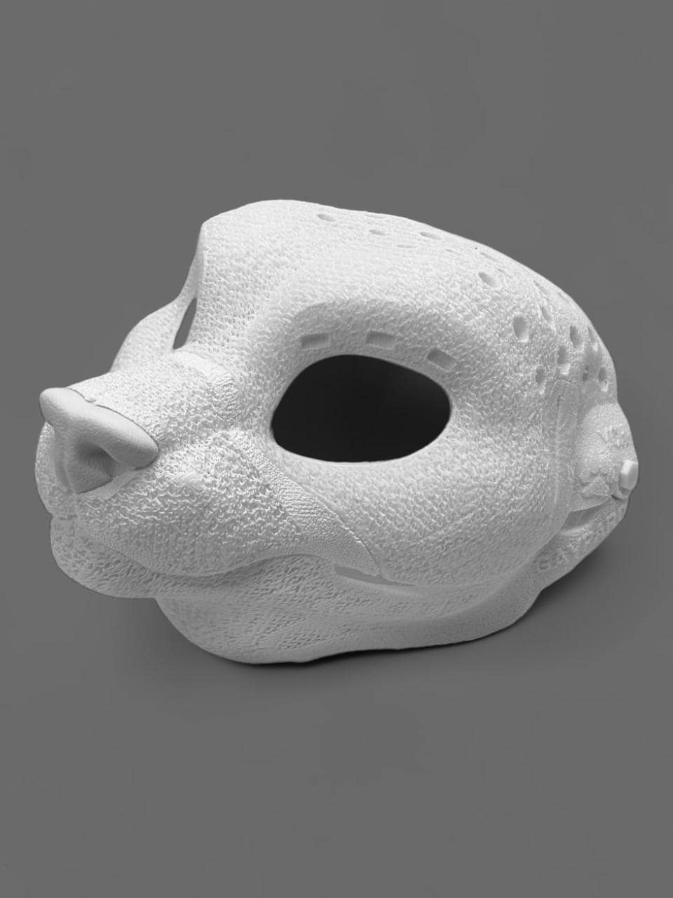 Feline TPU Fursuit Headbase With Moving Jaw
