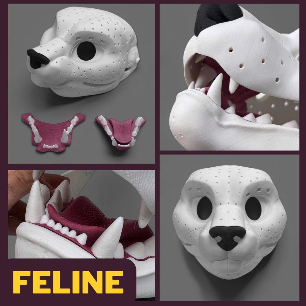 Feline PLA Fursuit Headbase