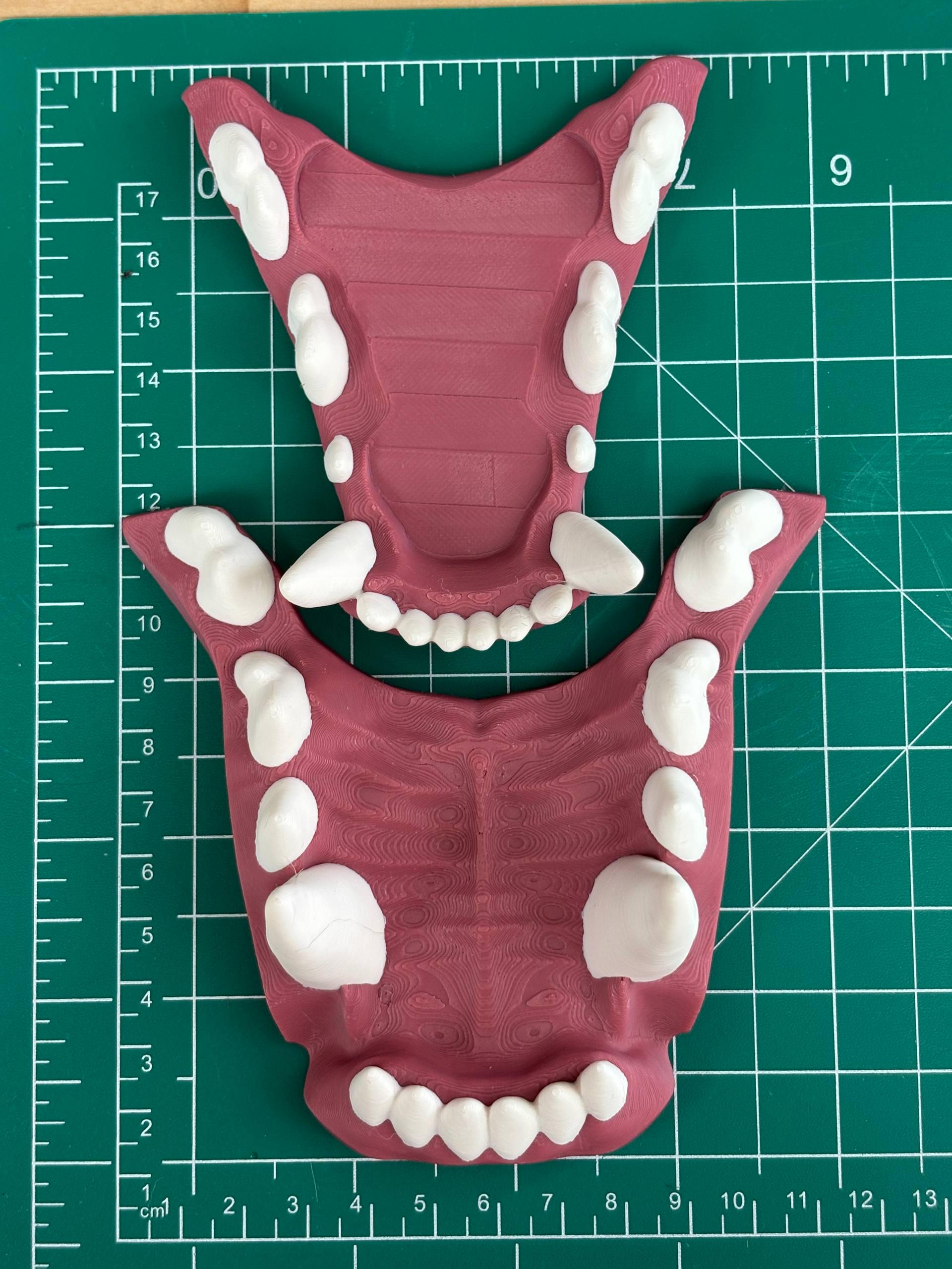 Fursuit Fox Jawset 3D-printed PLA