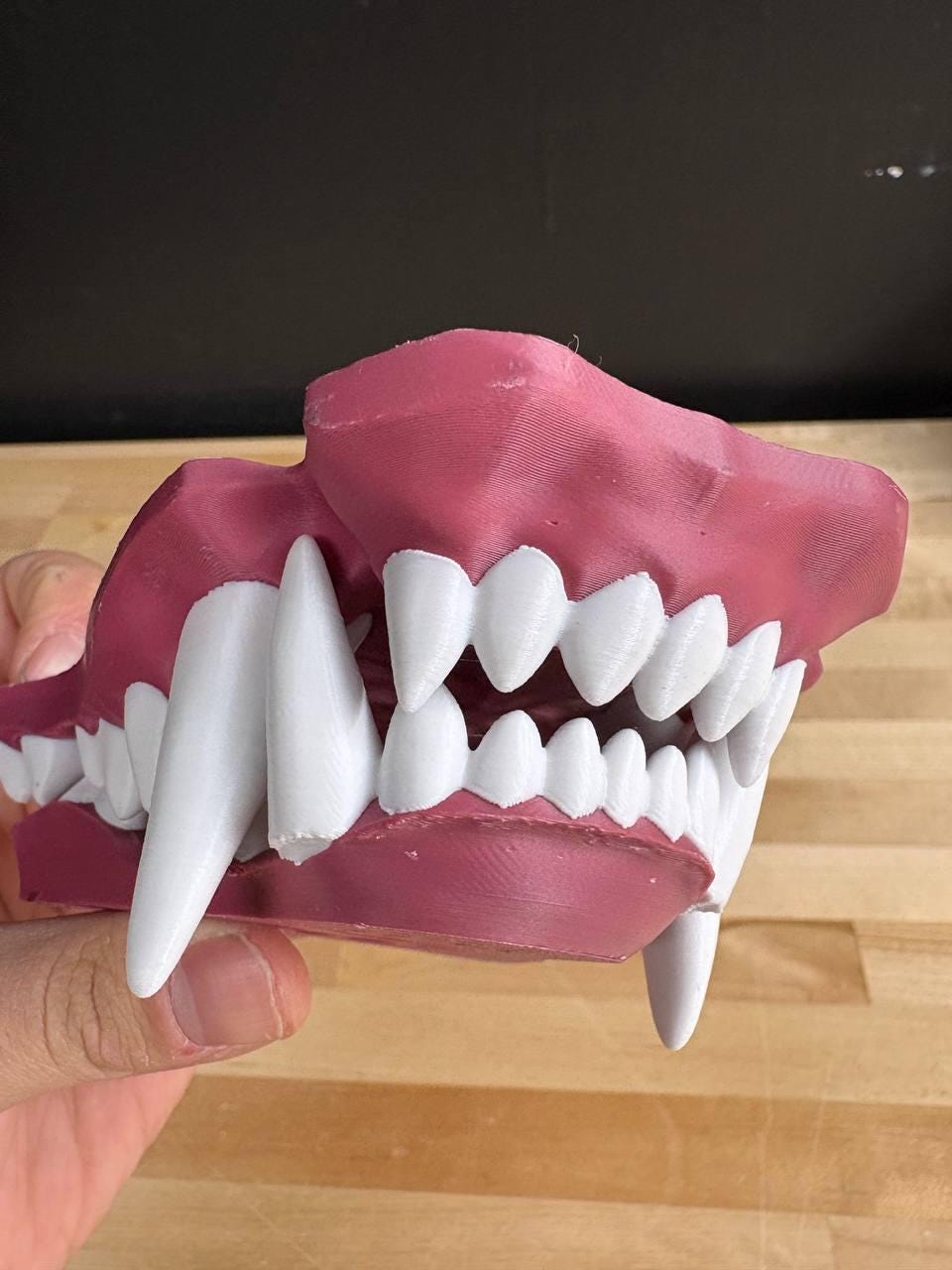 Fursuit Canine Jawset 3D-printed PLA